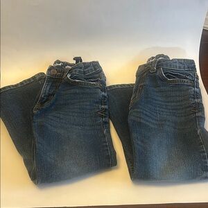 2 Pairs of Dark Blue Cat & Jack Denim Jeans